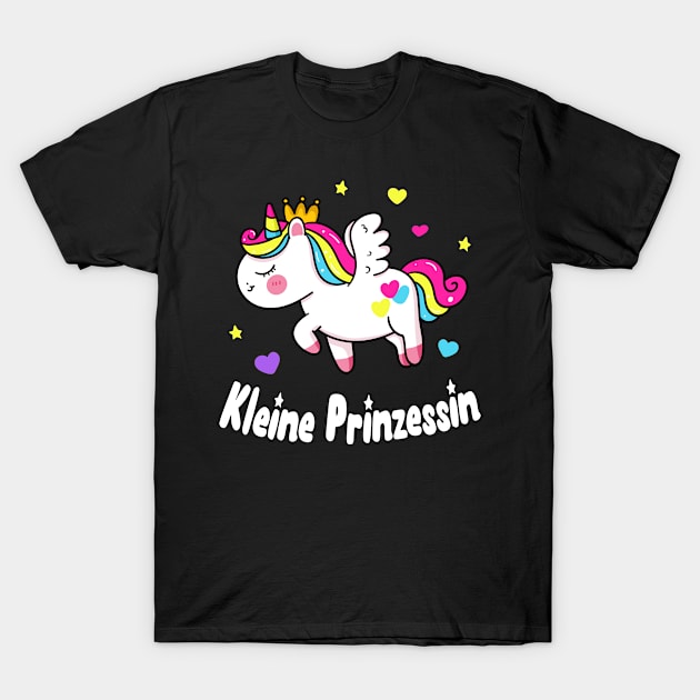 Kleine Prinzessin Einhorn Mädchen Tochter Kinder T-Shirt by Foxxy Merch